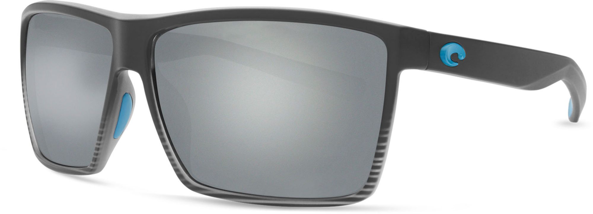 Photos - Sunglasses Costa Del Mar Rincon 580G Polarized , Men's, Silver/Gray 18CDEAR 