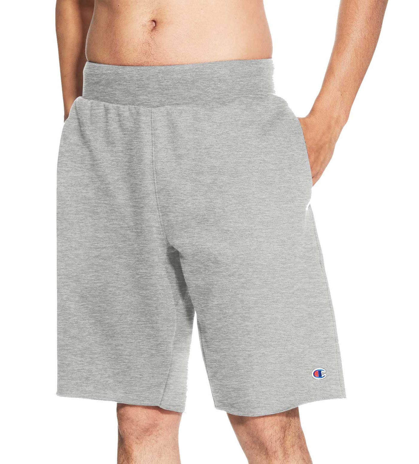 champion cut off sweat shorts