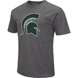 Colosseum Men's Michigan State Spartans Grey Dual Blend T-Shirt
