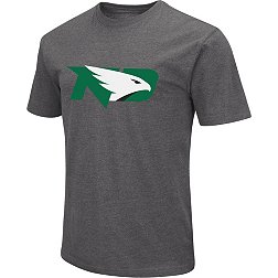 Colosseum Men's North Dakota Fighting Hawks Grey Dual Blend T-Shirt
