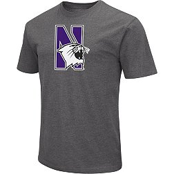 Colosseum Men's Northwestern Wildcats Grey Dual Blend T-Shirt