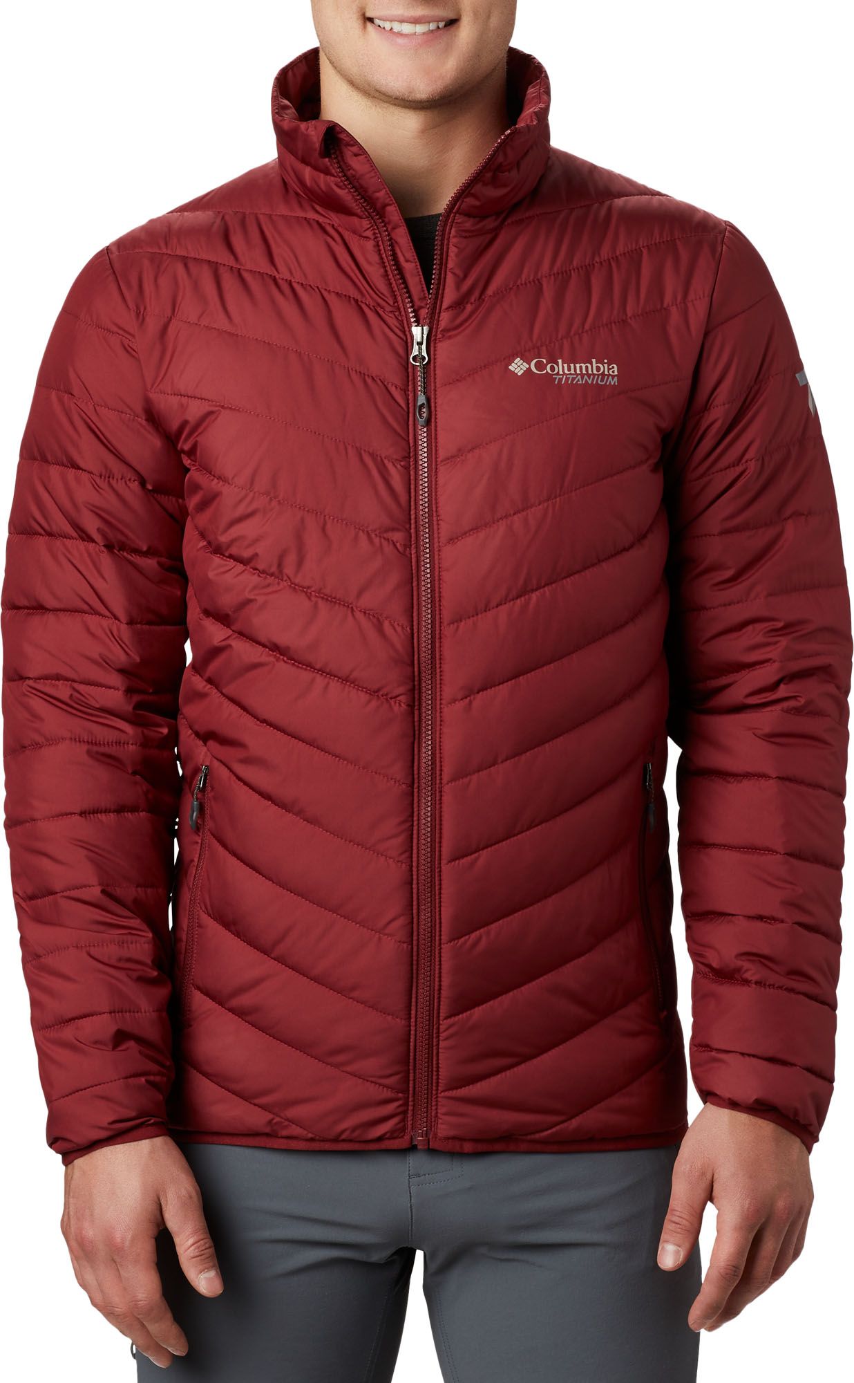 columbia titanium red jacket