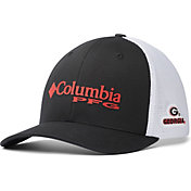 Columbia Men's Georgia Bulldogs PFG Mesh Fitted Black Hat