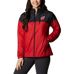 Columbia Women's Wisconsin Badgers Red/Black Flash Forward Lined Jacket