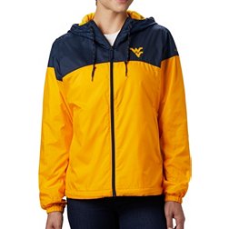 Columbia Women's West Virginia Mountaineers Blue/Gold CLG Flash Forward Lined Jacket