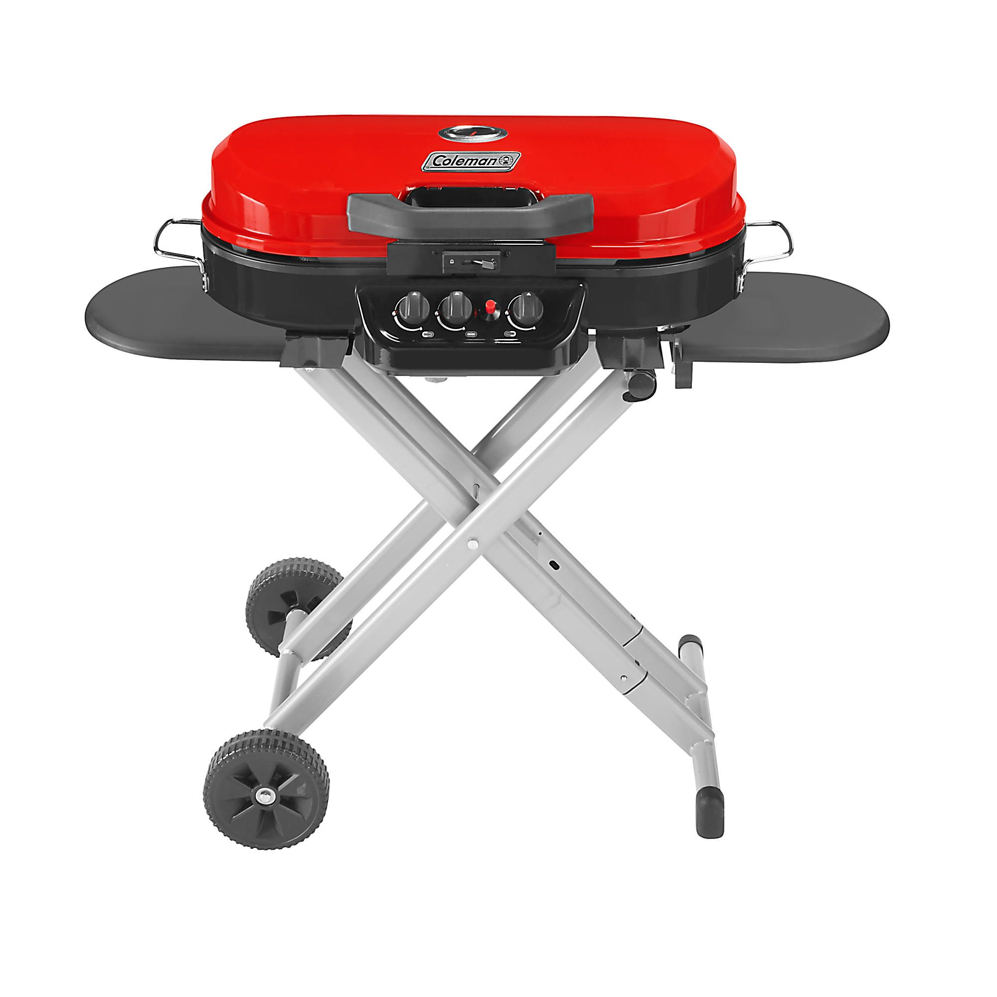 Coleman RoadTrip 285 Portable Stand-Up Propane Grill Red thumbnail