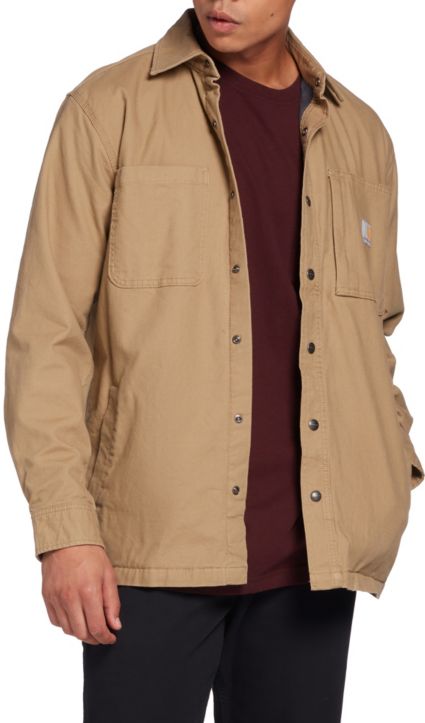 Carhartt Men's Rugged Flex Rigby Fleece-Lined Shirt Jacket | DICK'S Sporting Goods