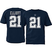 Dallas Cowboys Merchandising Youth Ezekiel Elliott #21 Pride Navy T-Shirt