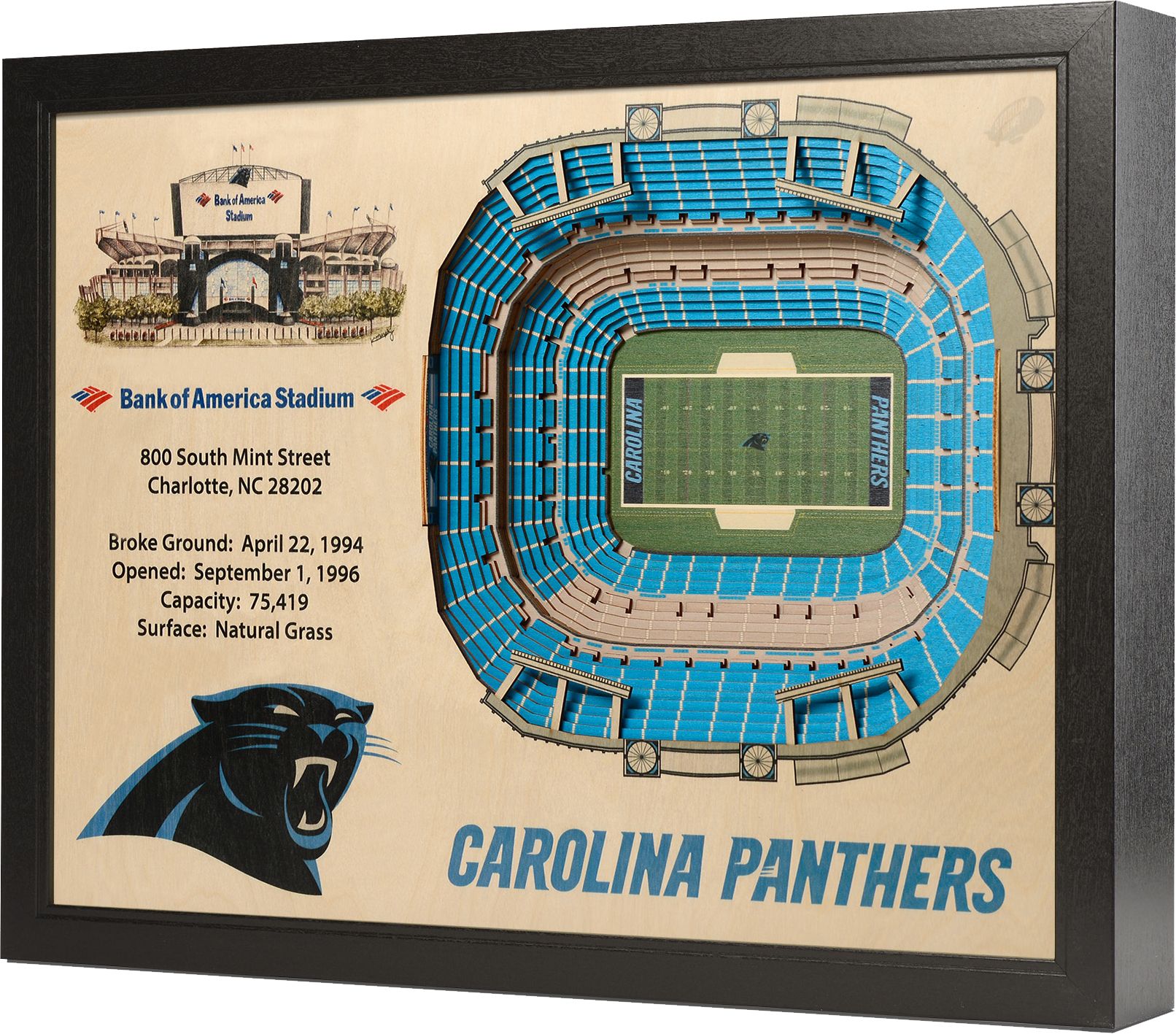 You the Fan Florida Panthers 25-Layer StadiumViews 3D Wall Art