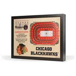 YouTheFan NHL Chicago Blackhawks 6 in. x 19 in. 3D Stadium Banner