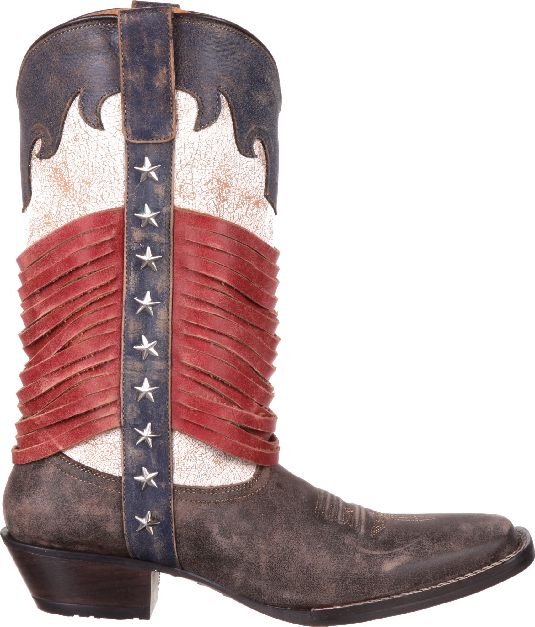 red fringe cowboy boots
