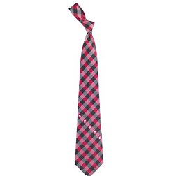 Eagles Wings NC State Wolfpack Check Necktie
