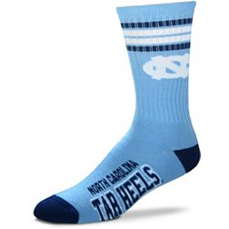 For Bare Feet North Carolina Tar Heels 4-Stripe Crew Socks