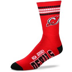 For Bare Feet New Jersey Devils 4-Stripe Deuce Crew Socks