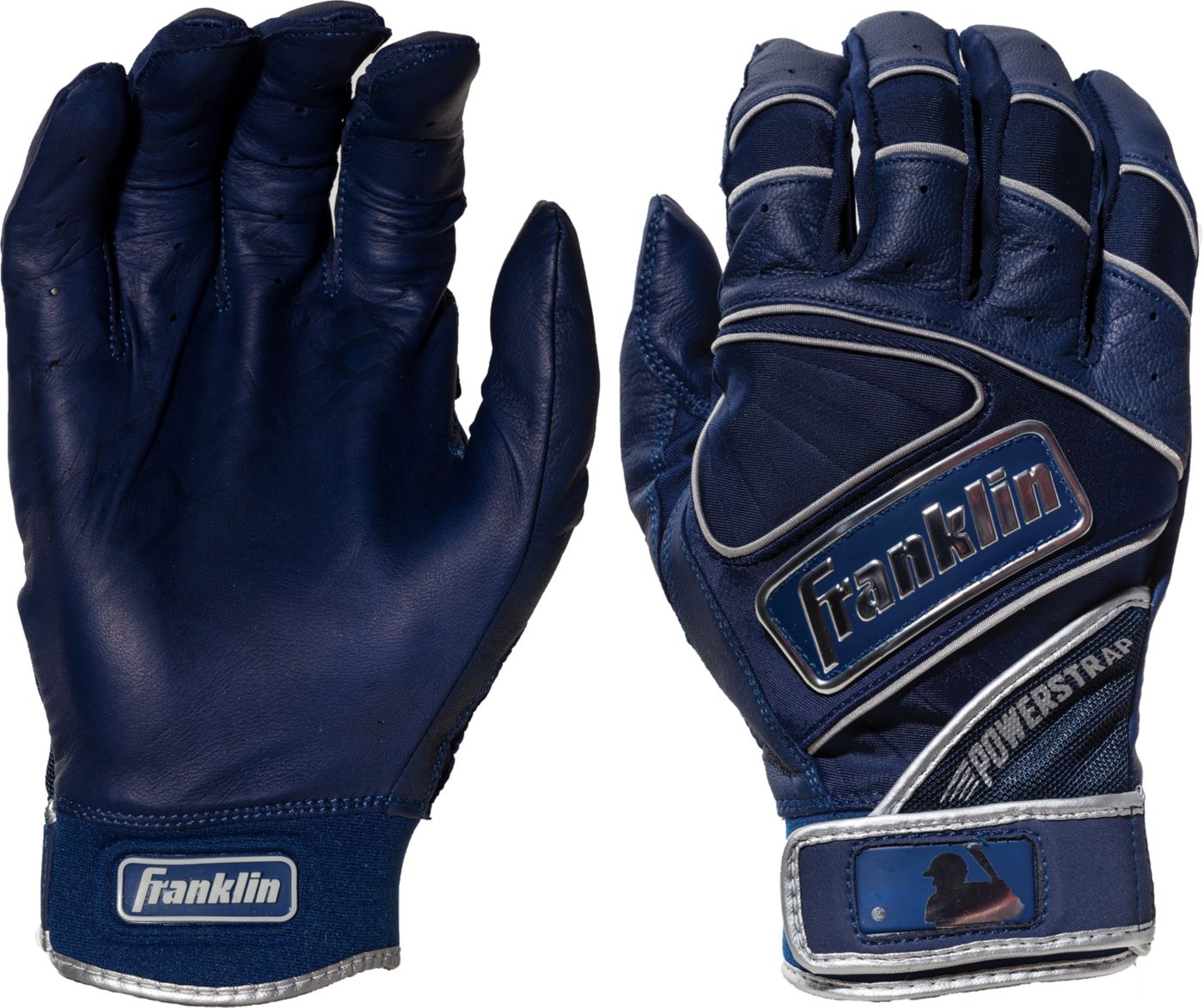 Franklin Youth Powerstrap Chrome Batting Gloves DICK'S Sporting Goods