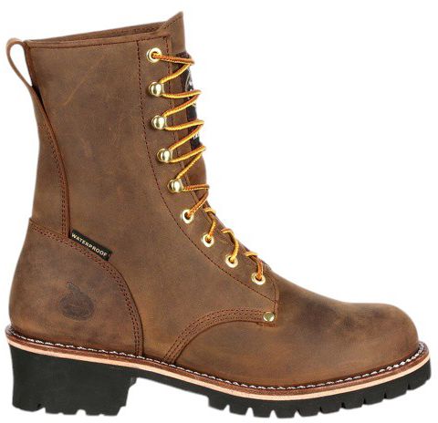 insulated waterproof logger boots