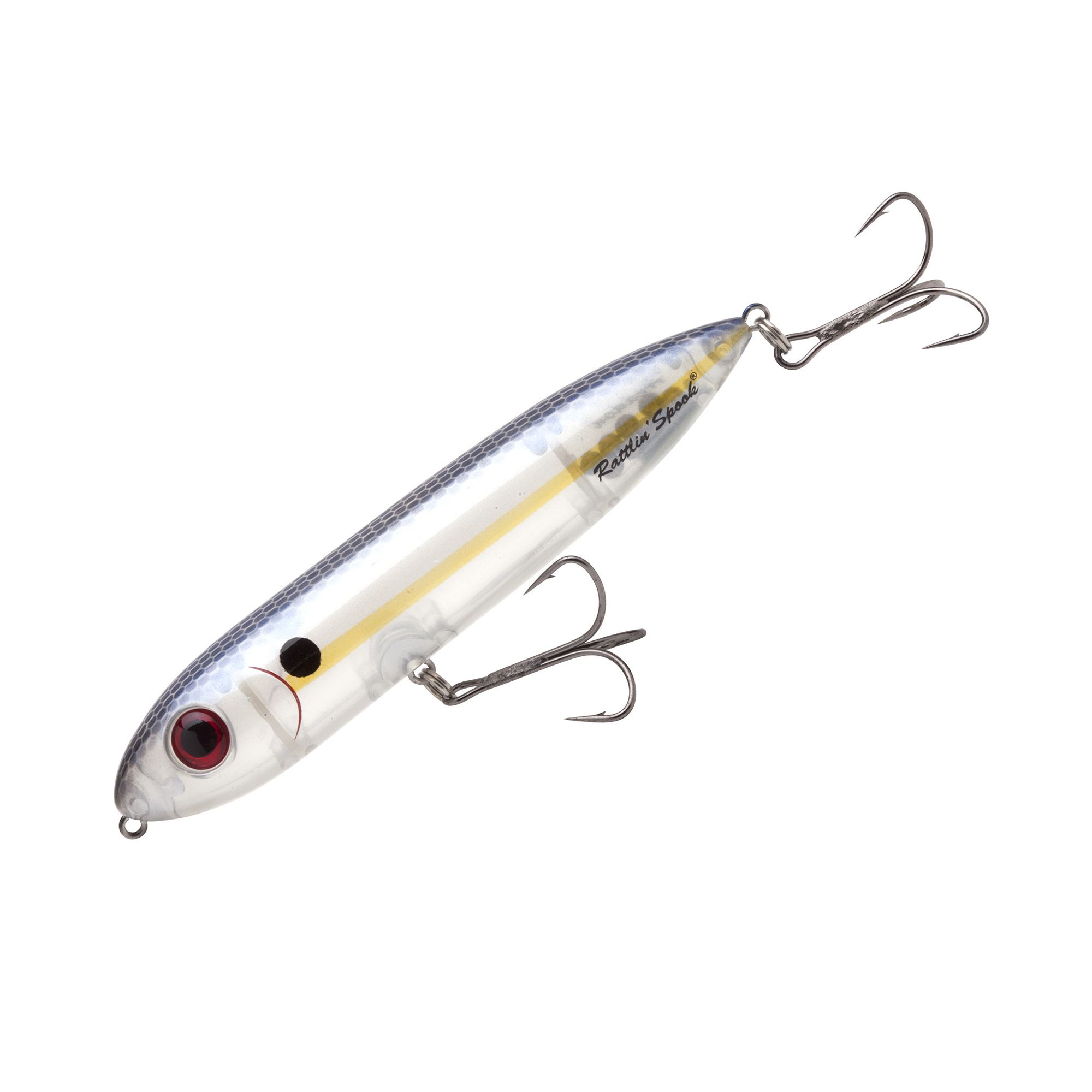 Heddon Rattlin Spook Hard Bait, Pearl Shad