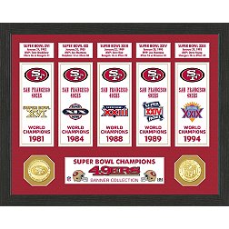 Highland Mint San Francisco 49ers Super Bowl Banner Collection Photo Mint