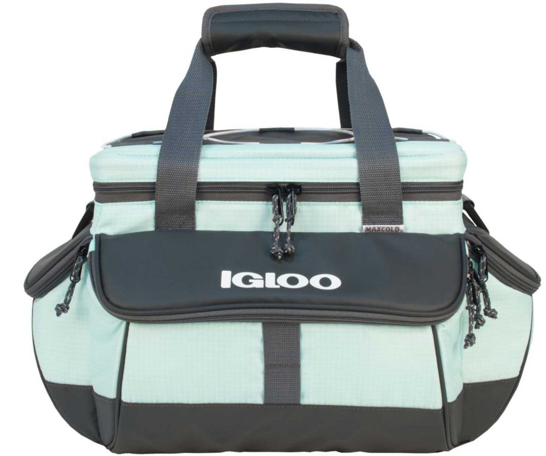 Amazon Com Igloo Coast 36 Can Durable Compact And Adjustable Insulated Leak Proof 36 Cooler Duffel Bag Dark Blue Garden Outdoor