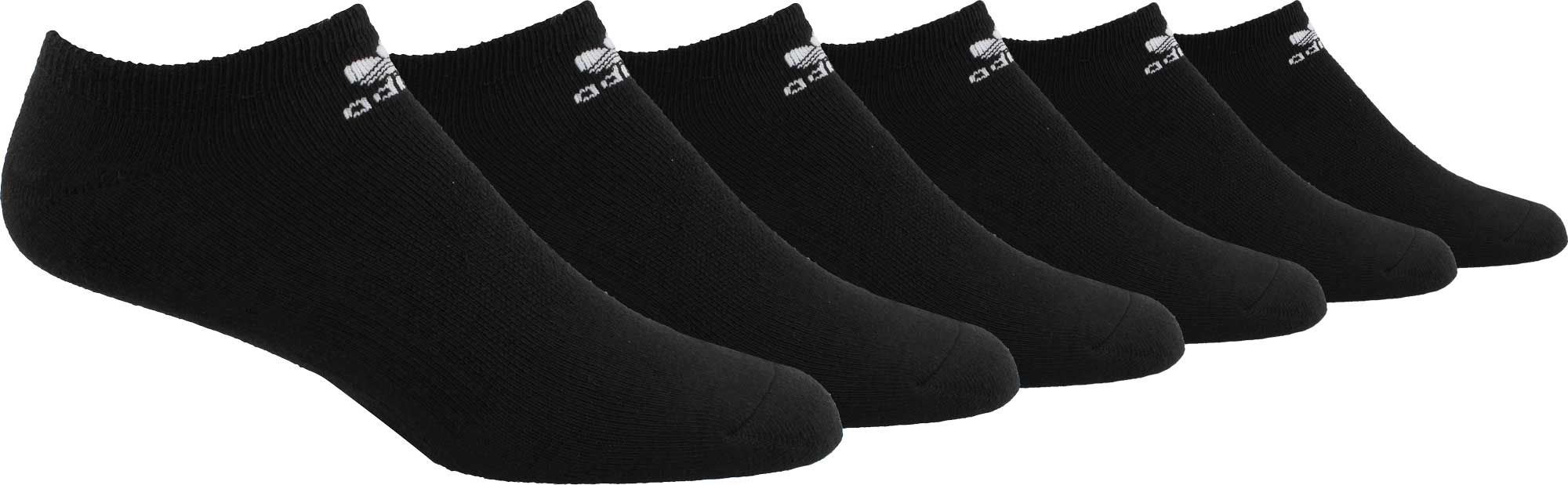 adidas Men's Originals Trefoil No Show Socks 6 Pack