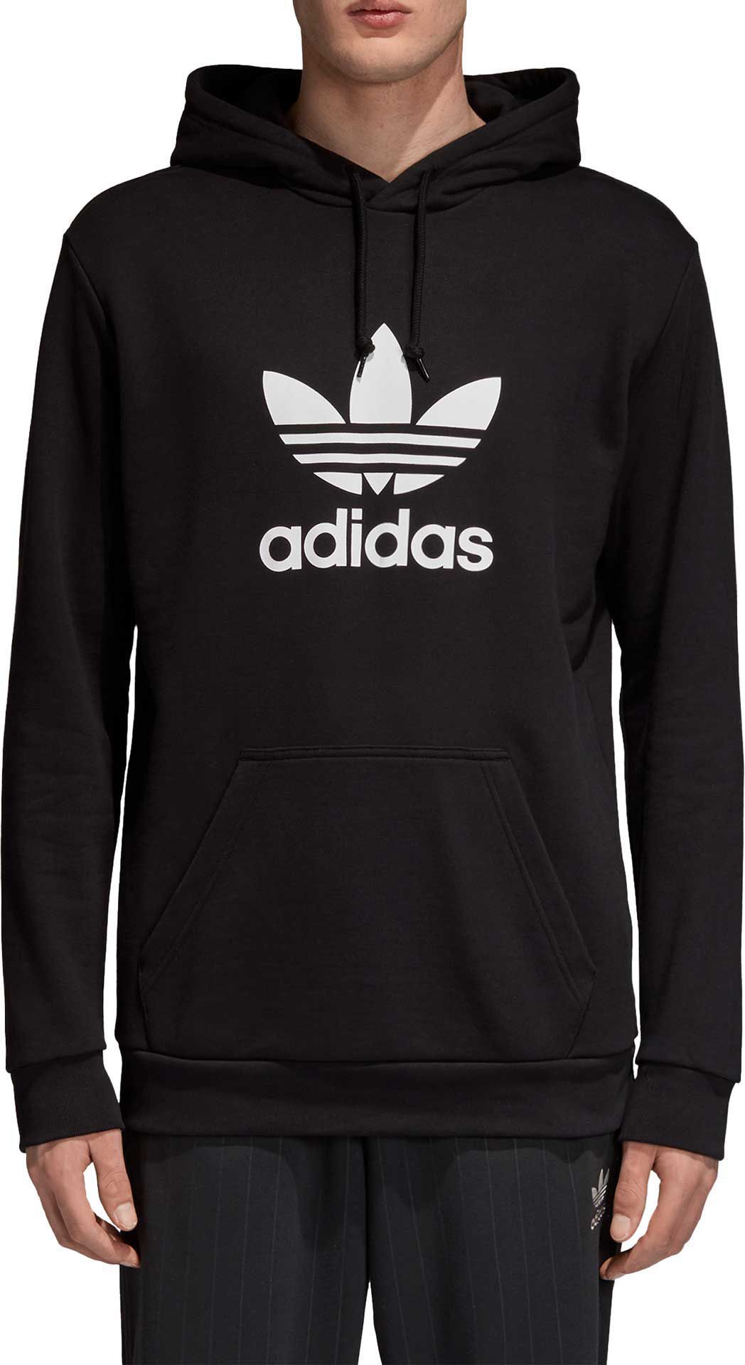 black on black adidas hoodie