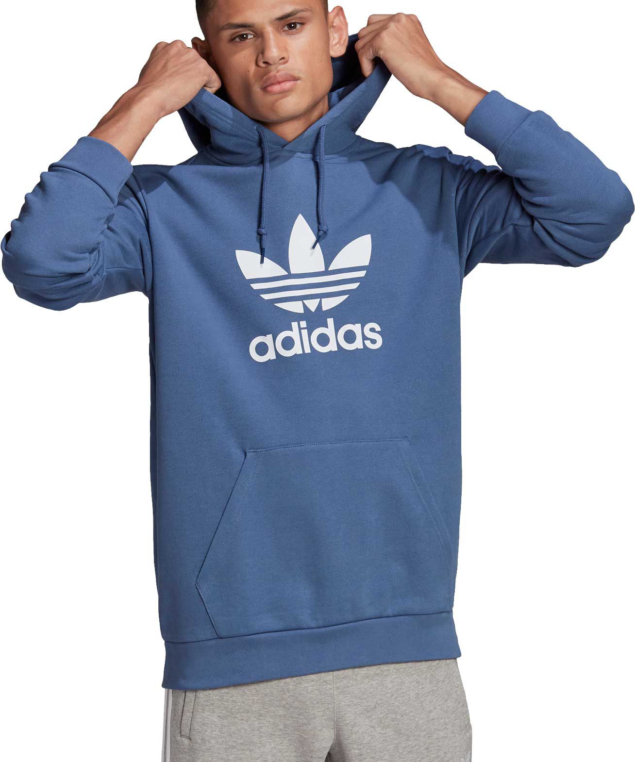 adidas hoodie blue mens