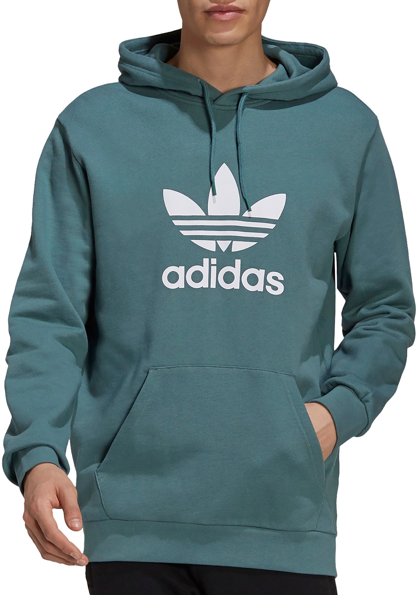 adidas trefoil hoodie mens sale