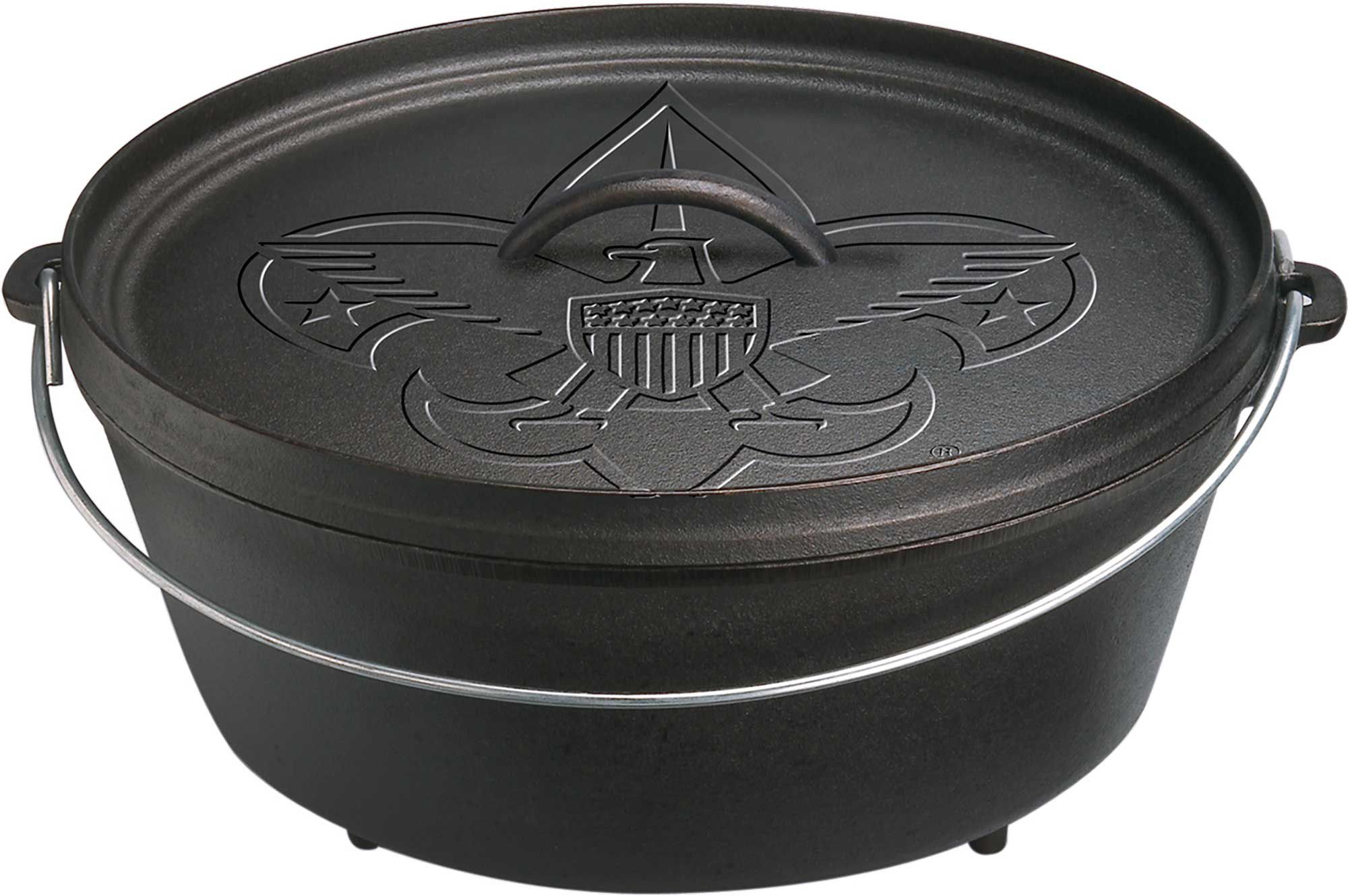 Lodge 12” Boy Scout Cast Iron Dutch Oven