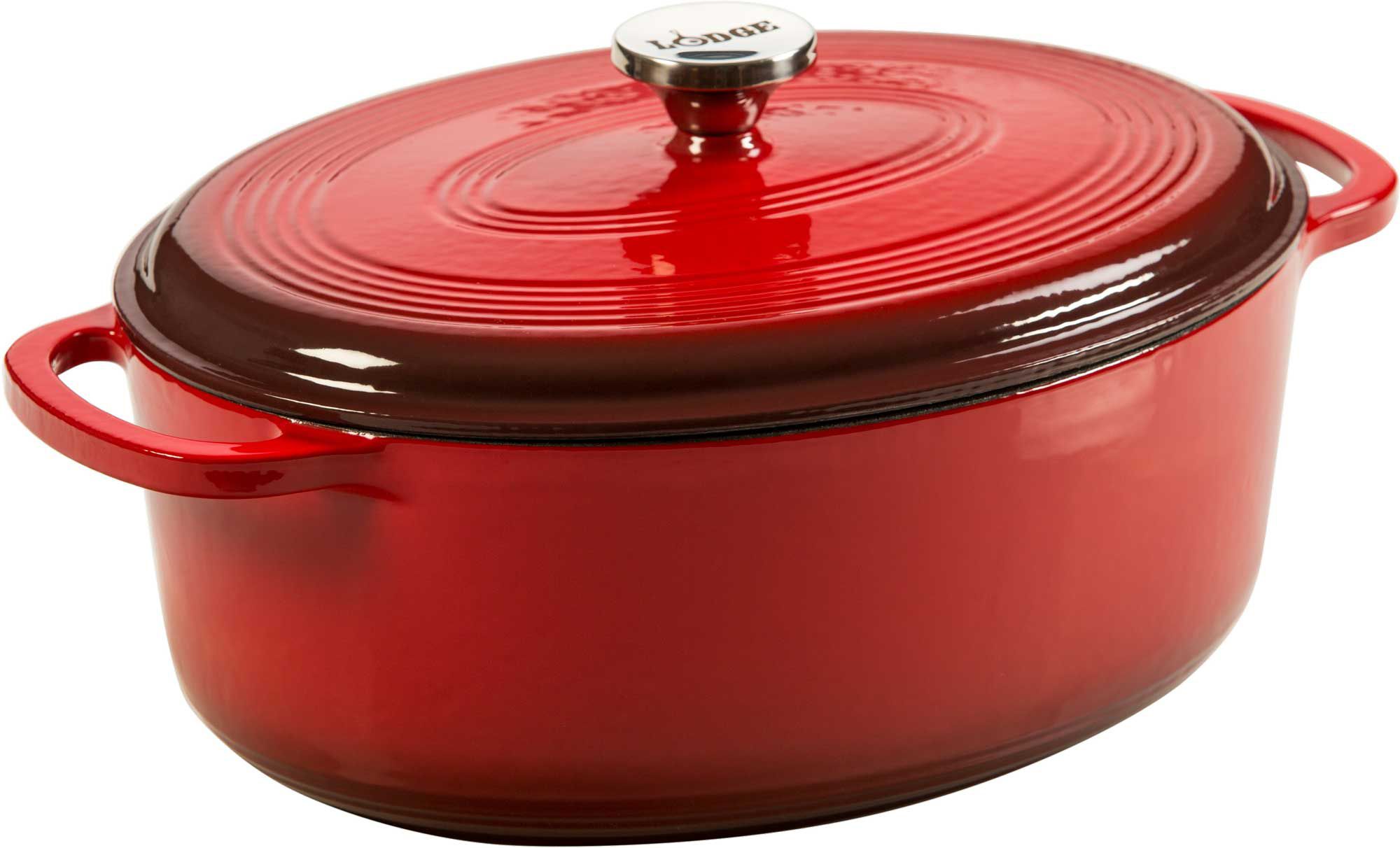 Lodge 7.5-Quart Enameled Cast Iron Dutch Oven