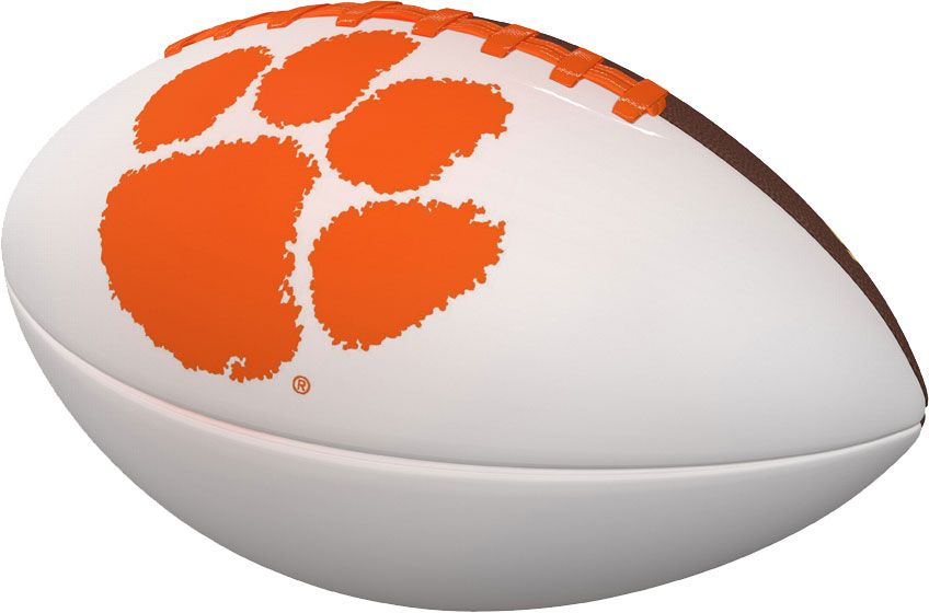 Logo Brands Clemson Tigers Official-Size Autograph Football, Orange