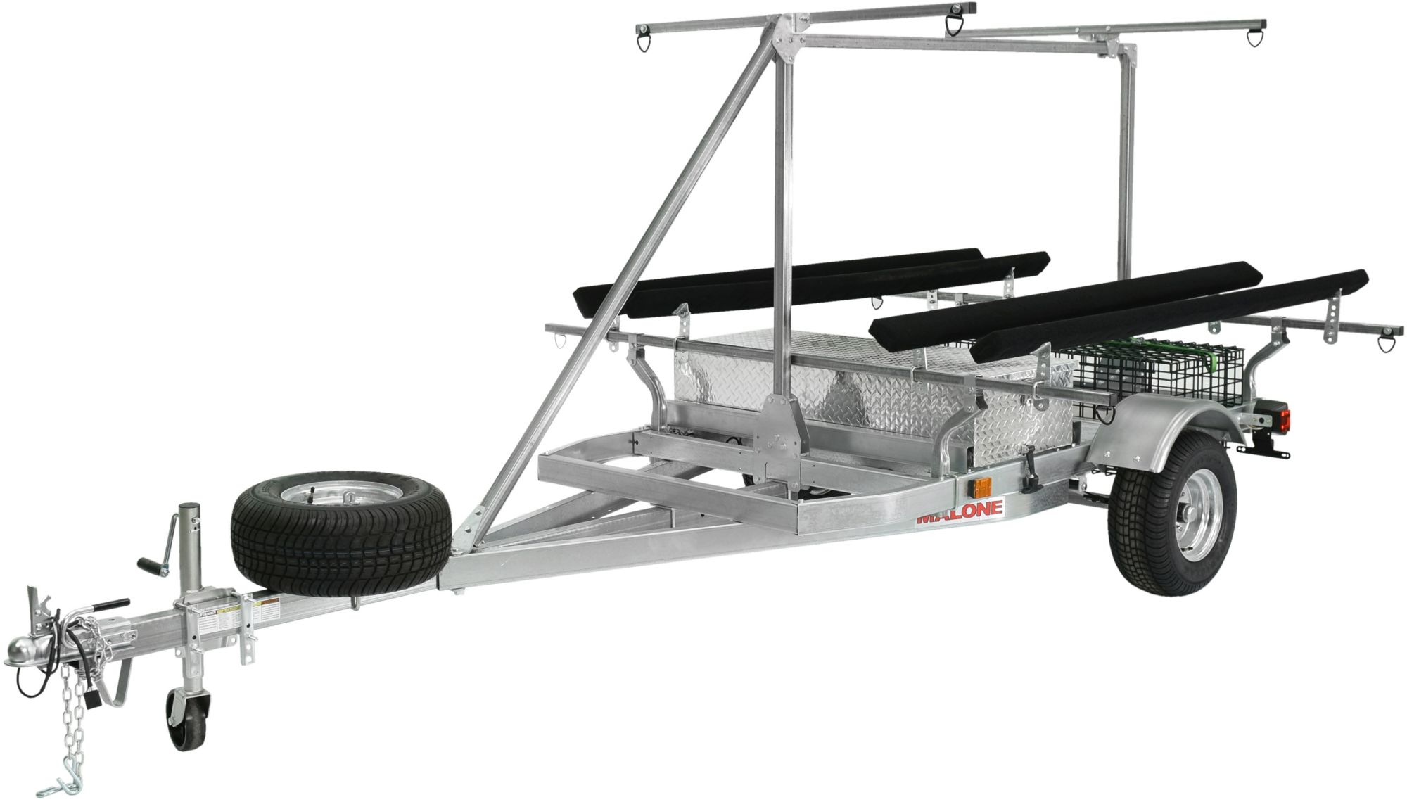 Malone Auto Racks MegaSport 2-Boat Bunk Style Trailer Set with Storage & 2nd Tier