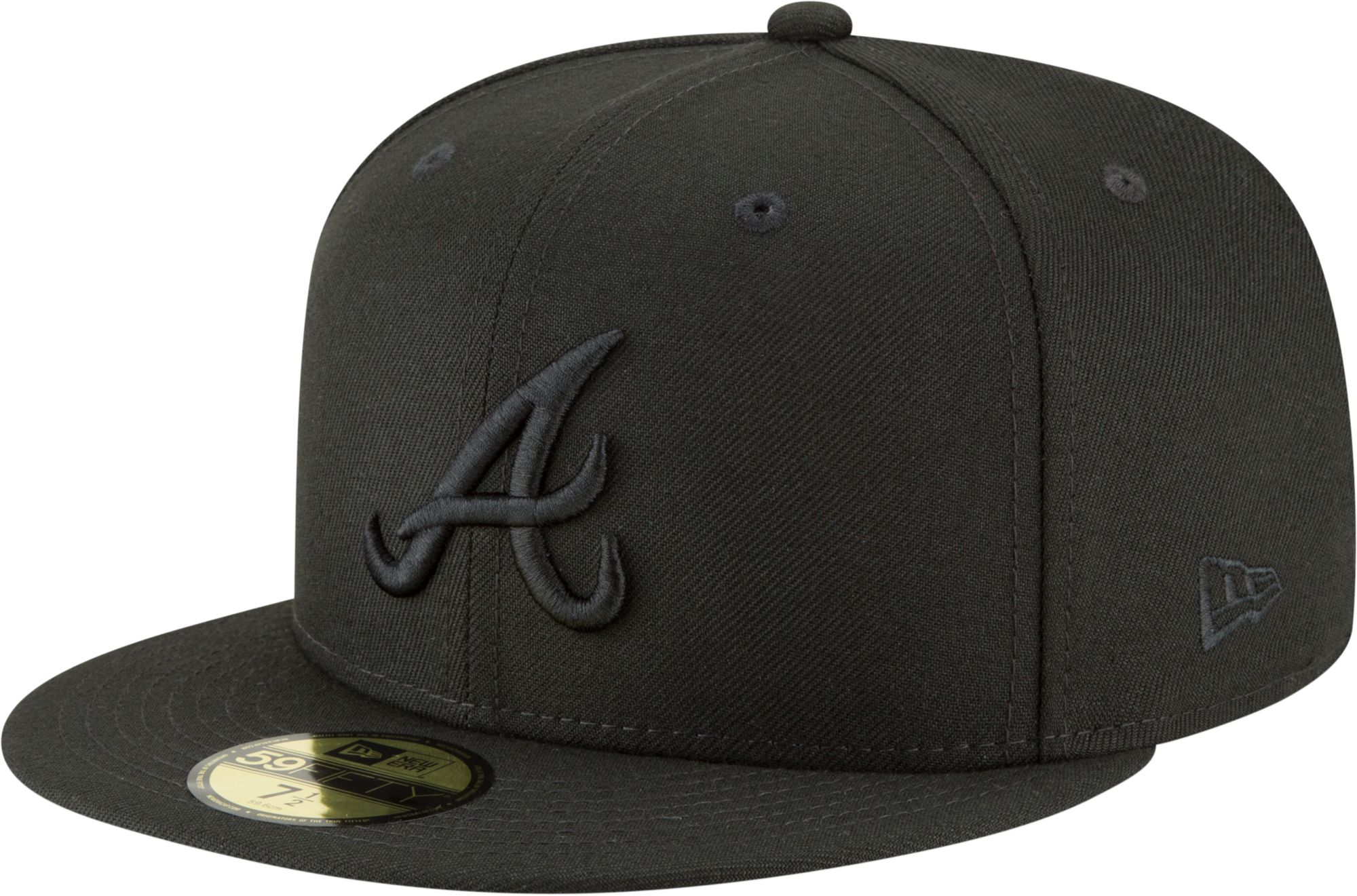 New Era Men's Atlanta Braves 59Fifty Basic Black Fitted Hat