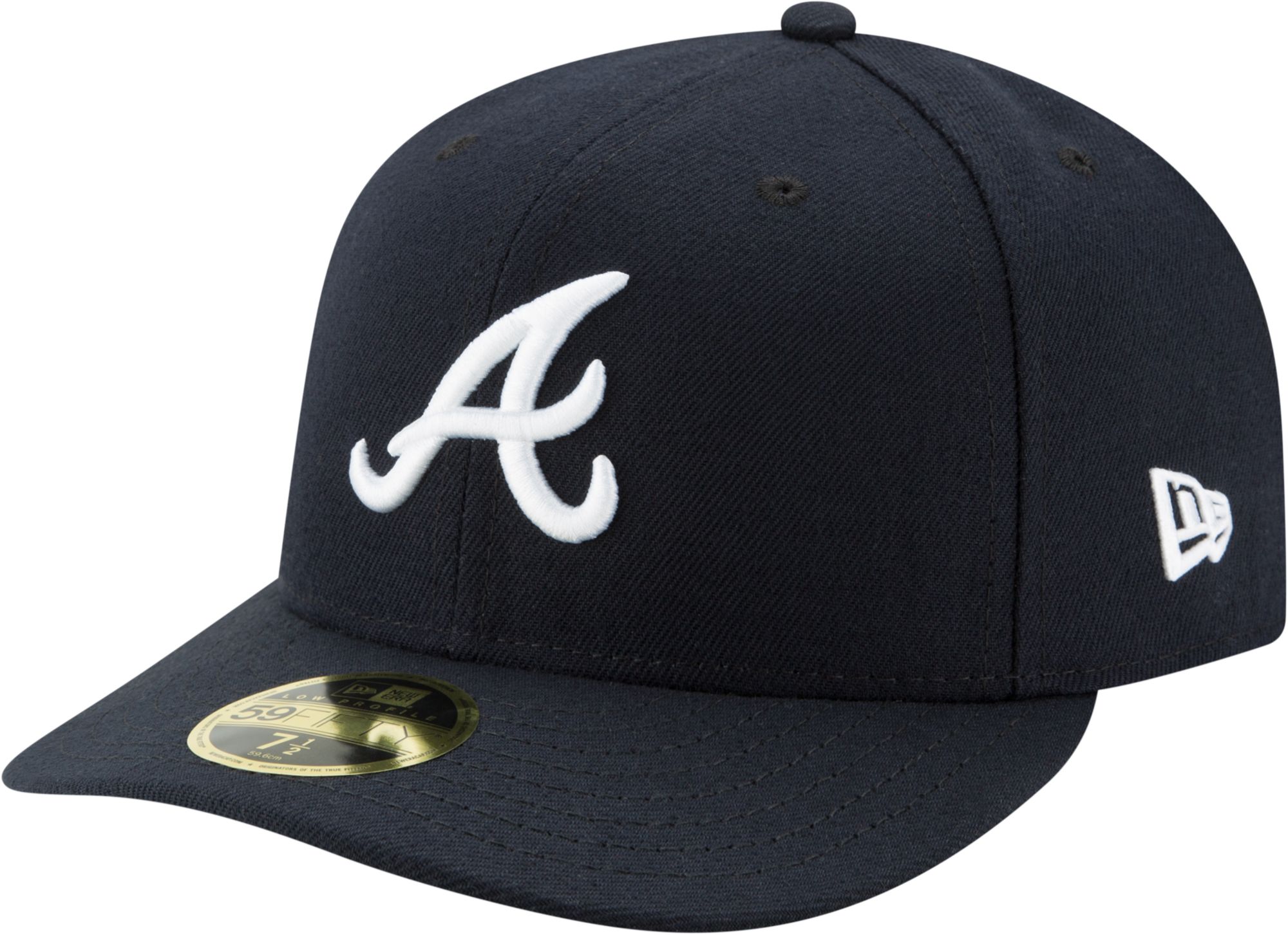 white braves hat