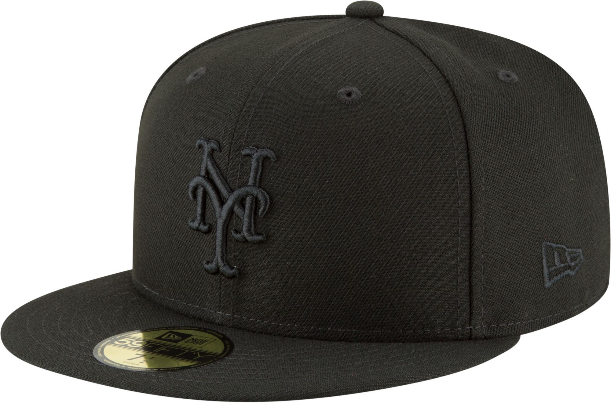 New Era Men's New York Mets 59Fifty Basic Black Fitted Hat