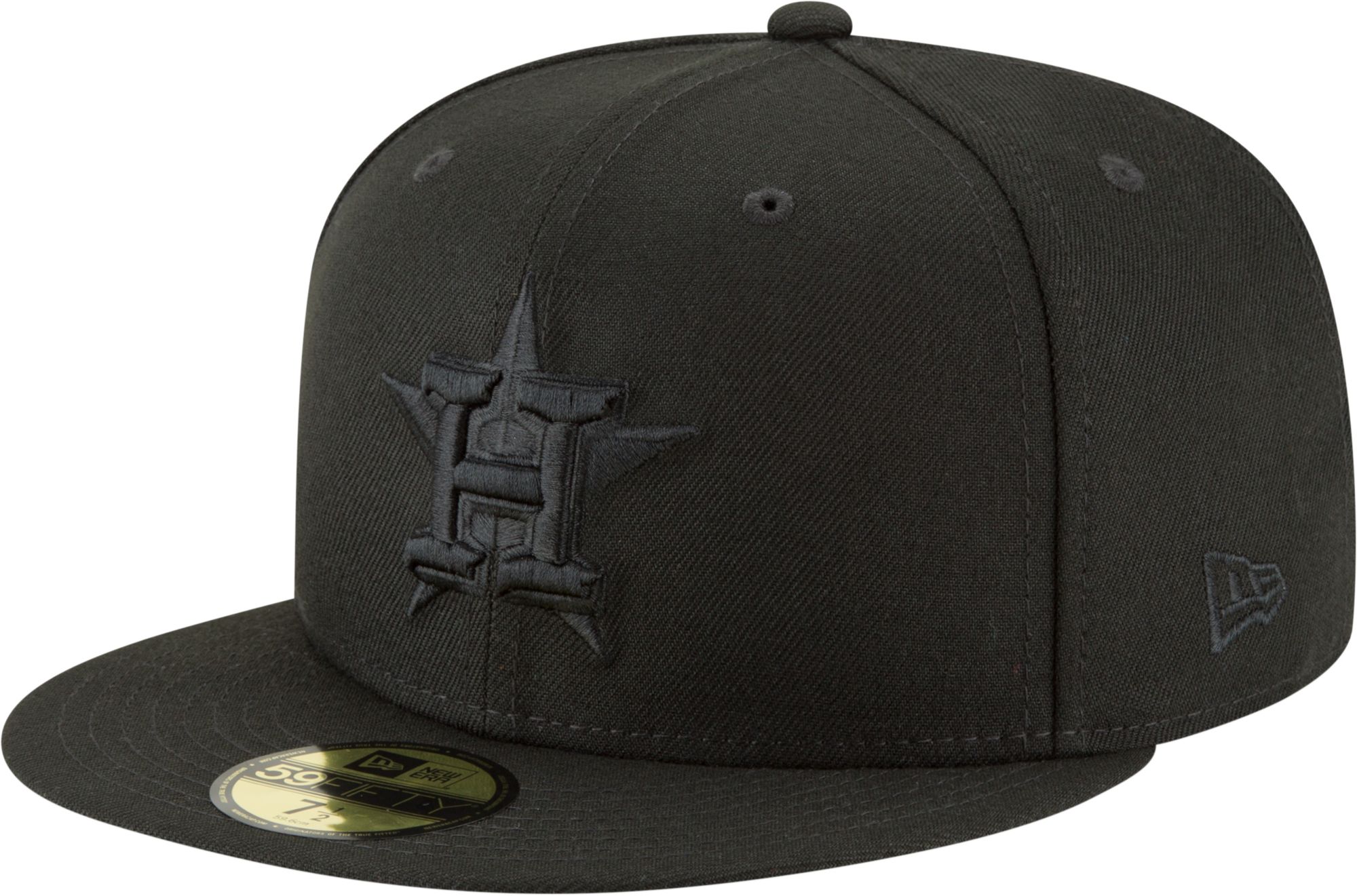 New Era Men's Houston Astros 59Fifty Basic Black Fitted Hat
