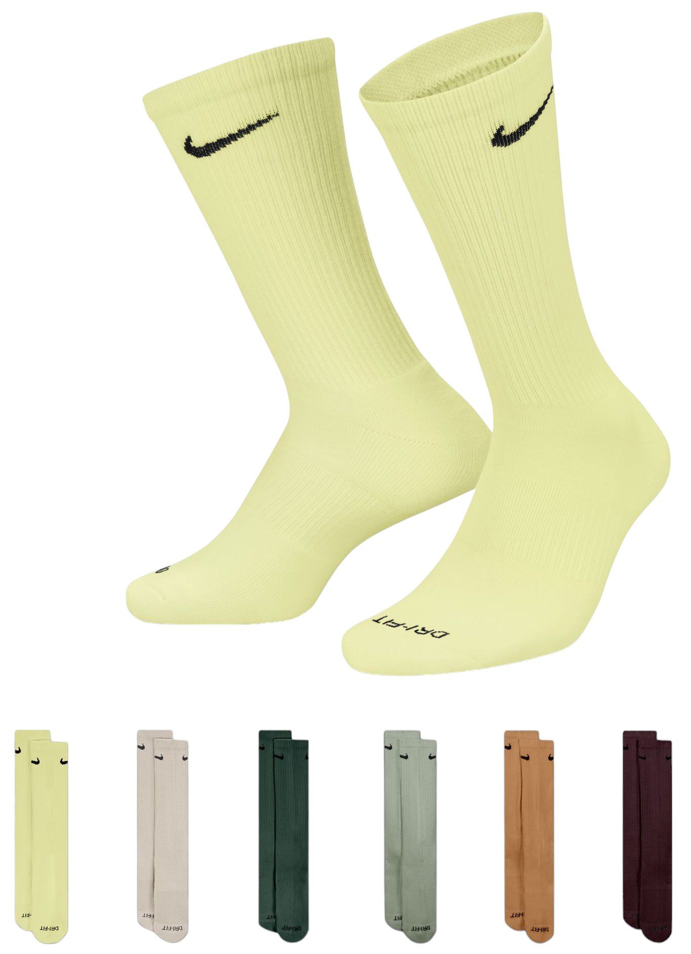 Nike Dri-FIT Everyday Plus Cushioned Training Crew Socks - 6 Pack
