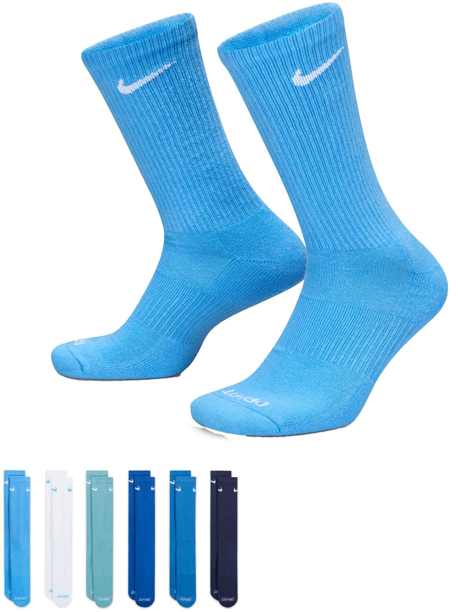 Nike Dri-FIT Everyday Plus Cushioned Training Crew Socks - 6 Pack