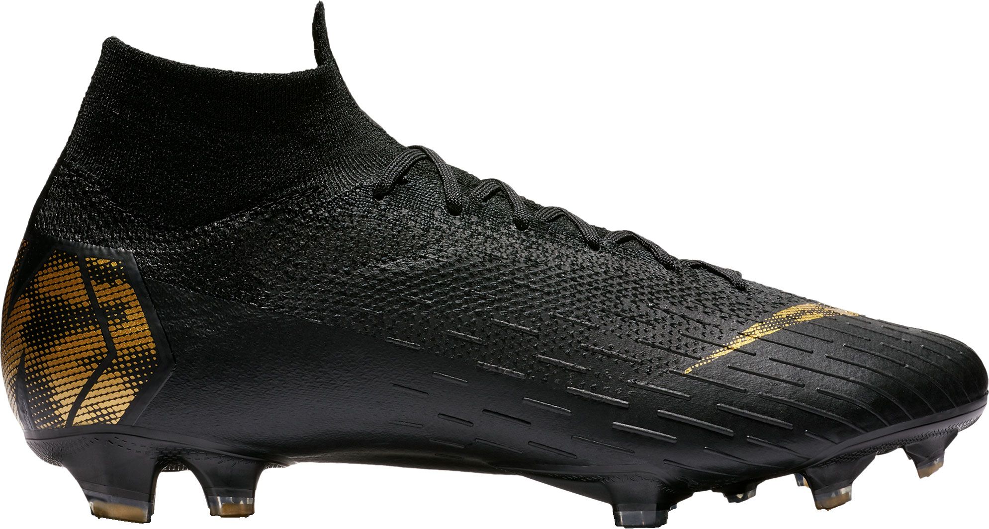 gold and black nike cleats