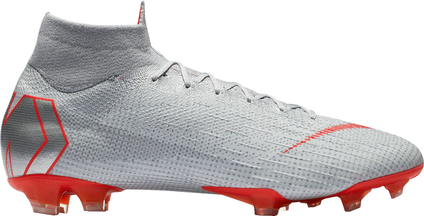gray nike soccer cleats
