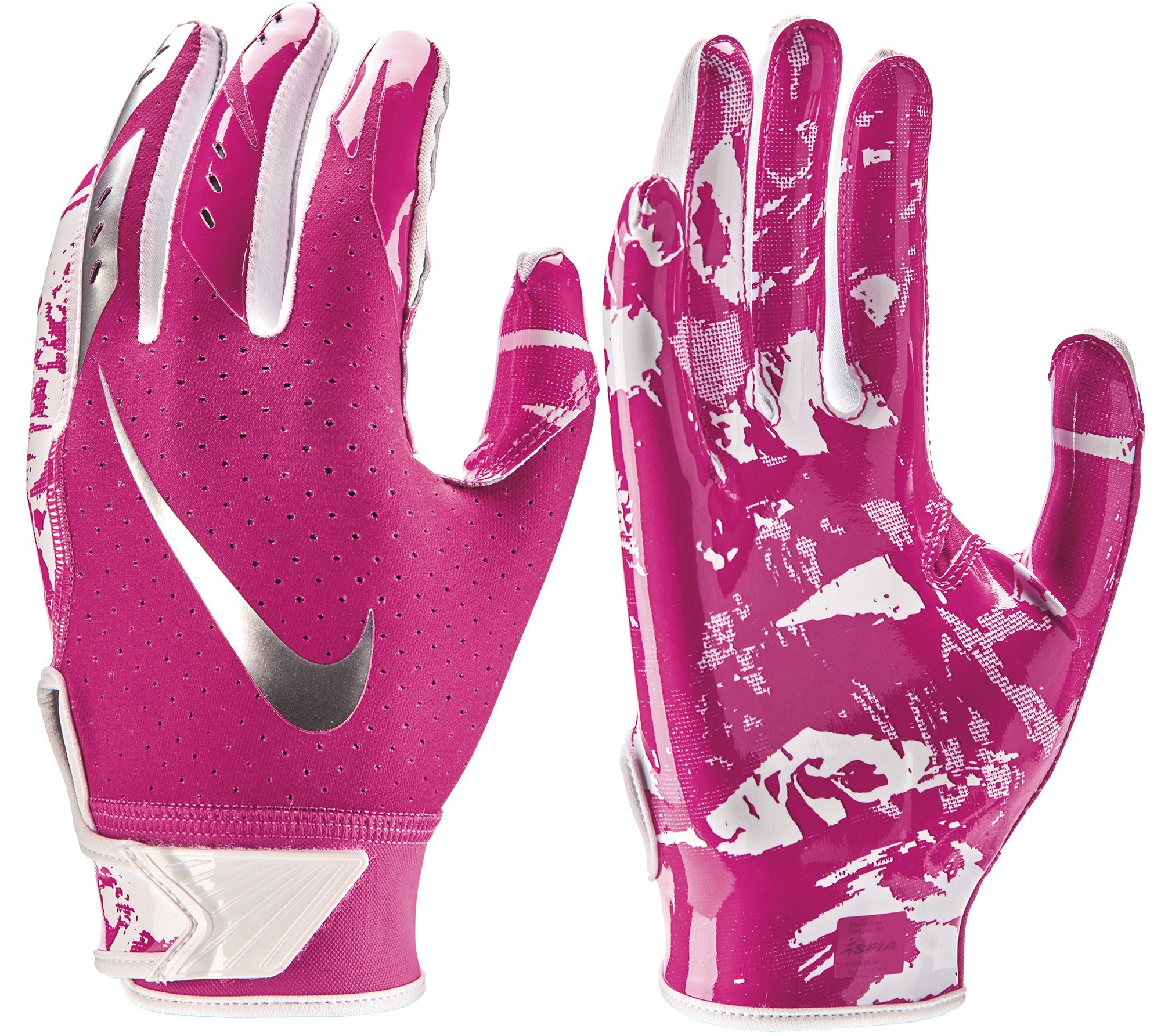 nike breast cancer football gloves