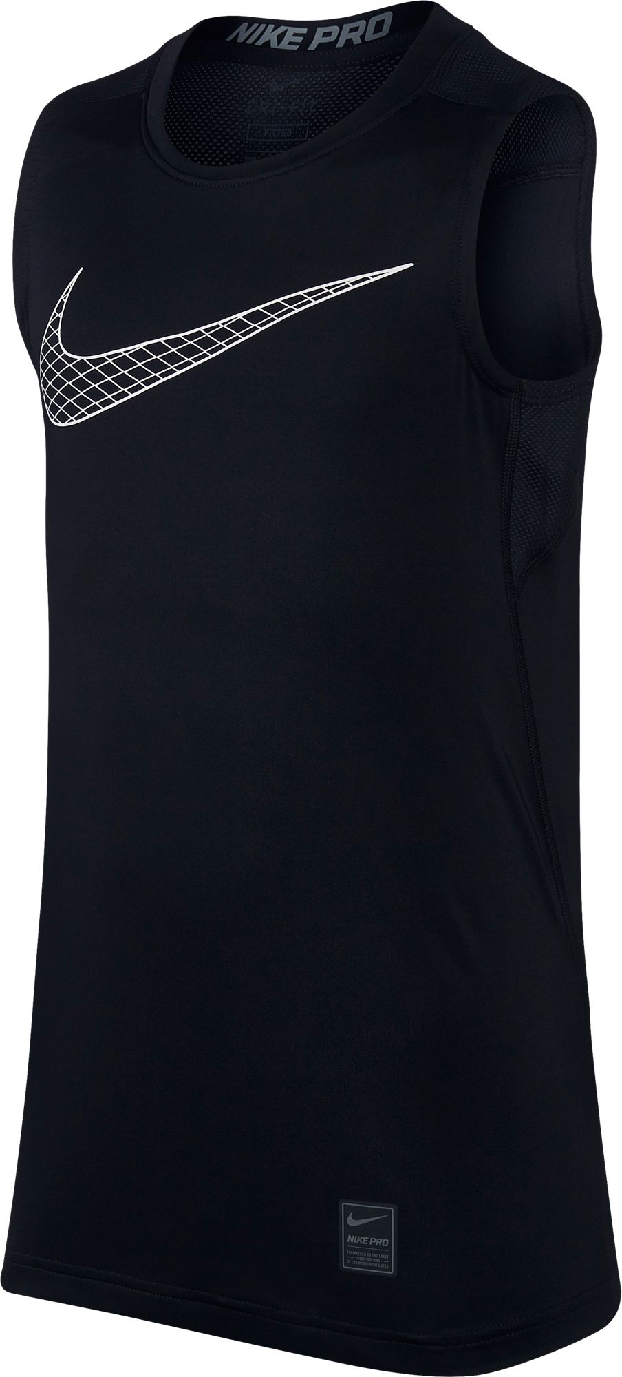 nike sleeveless compression shirt youth