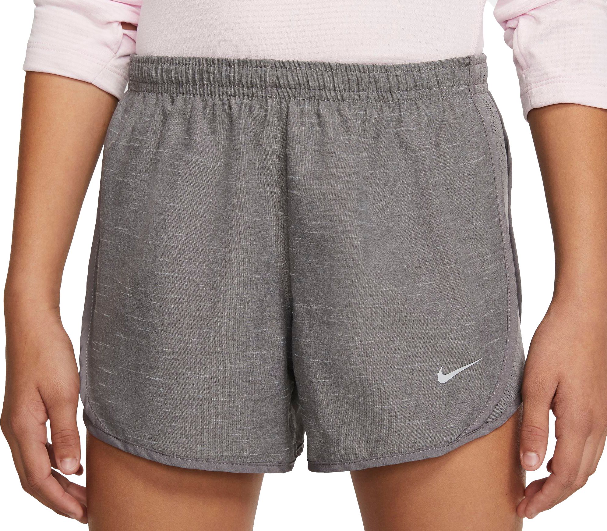 girls navy running shorts