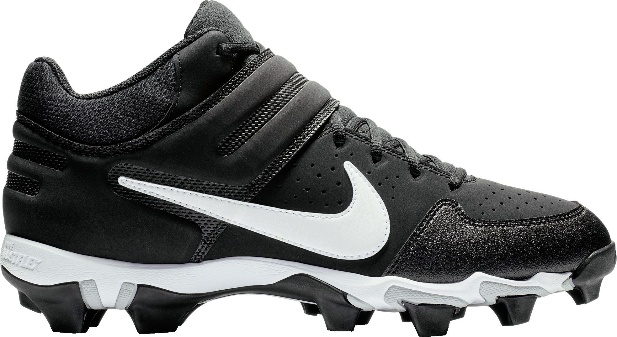 Black Nike Boys Alpha Huarache 4 Keystone Baseball Cleat, Athletic &  Sneakers