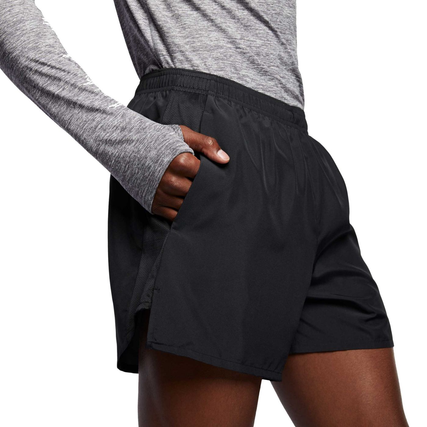 nike running uv challenger dri fit hybrid joggers in black
