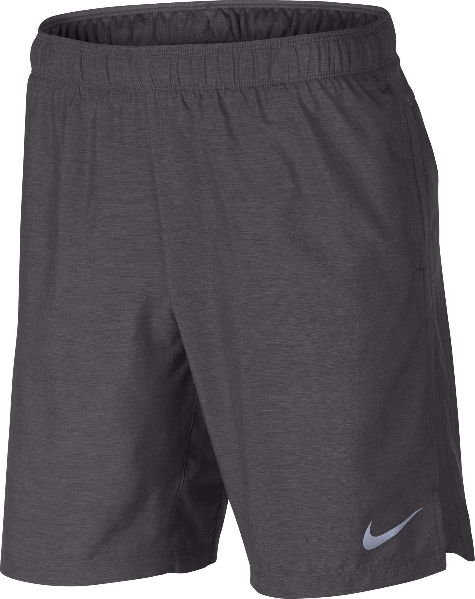 nike black and white running shorts