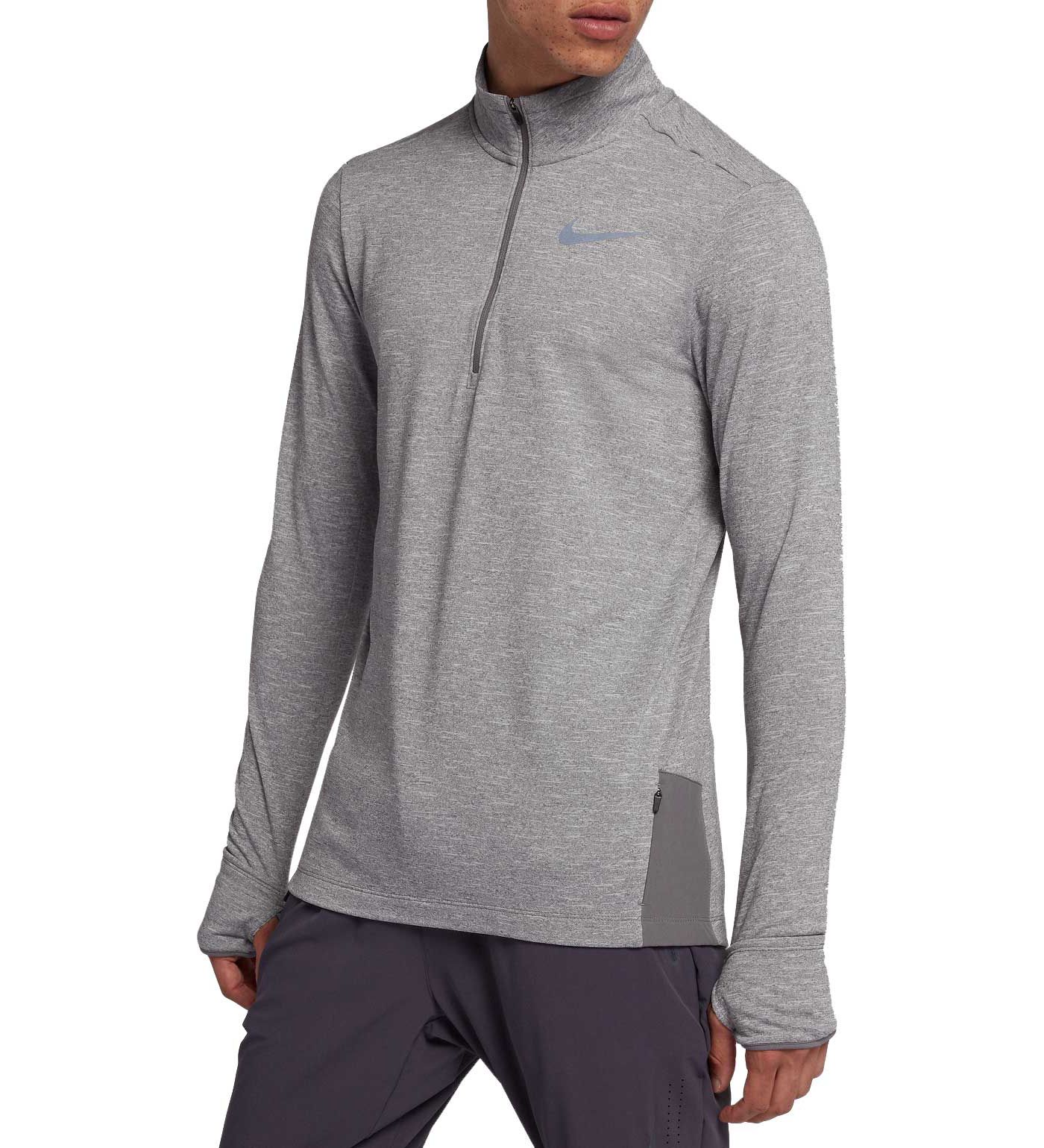 nike sphere 1 2 zip running top