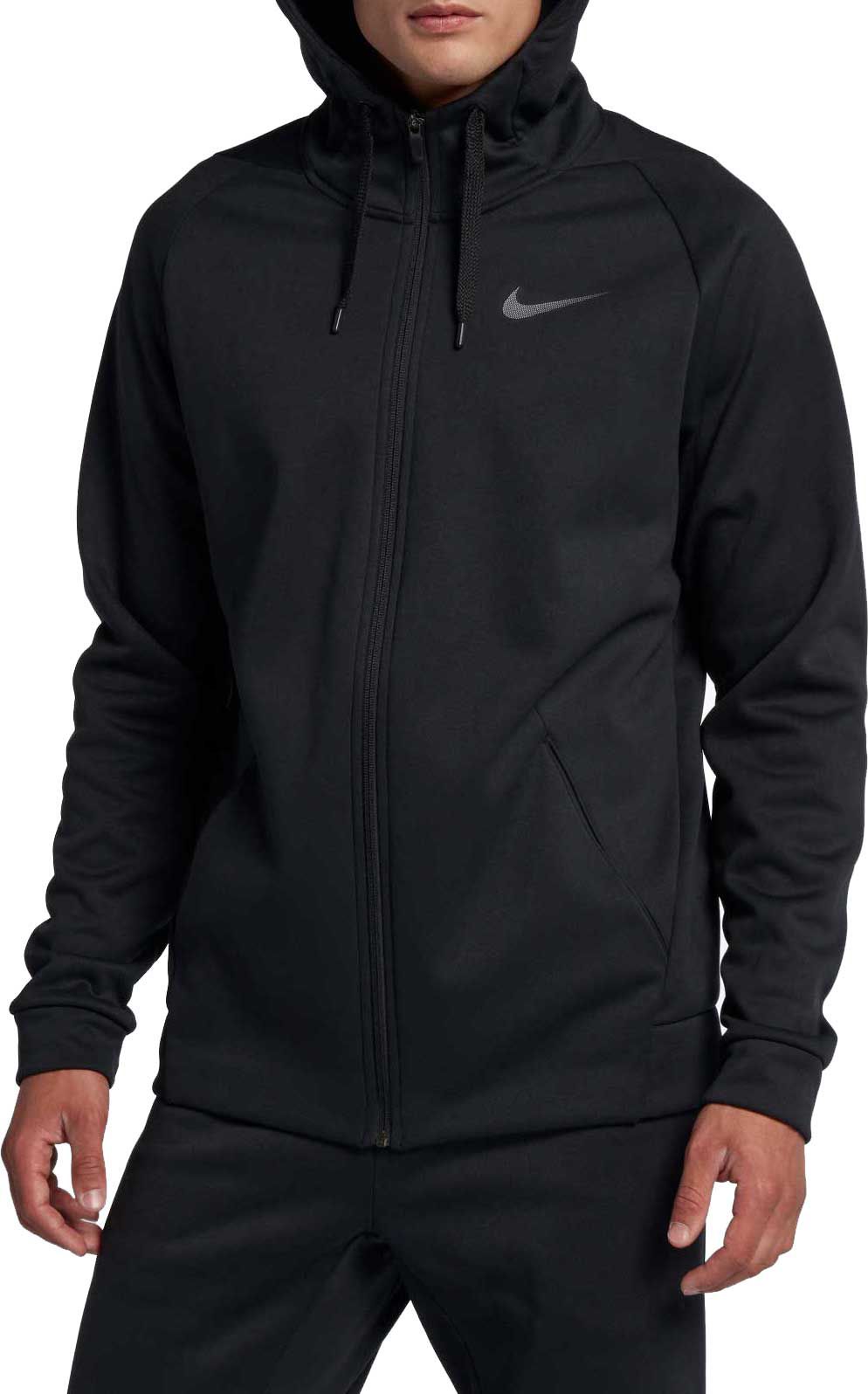 black nike zip up jacket men's