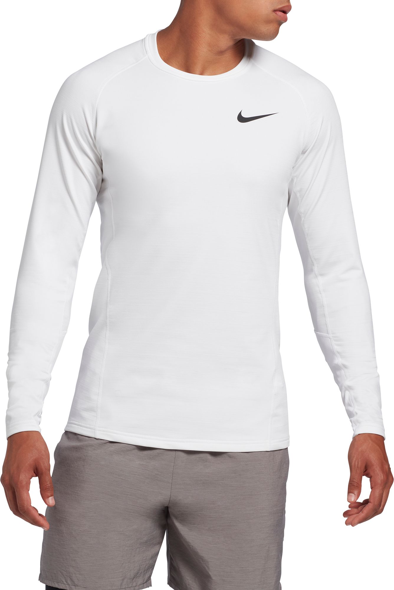 white nike pro combat shirt