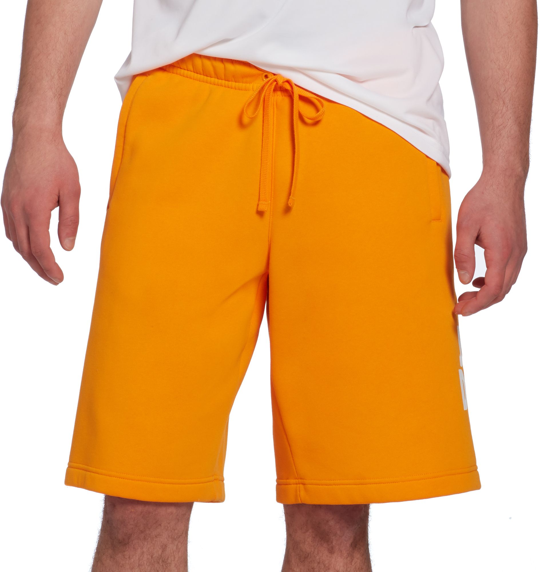 nike sweat shorts yellow