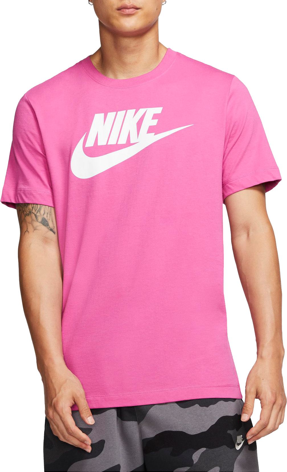 pink and gold nike shirt
